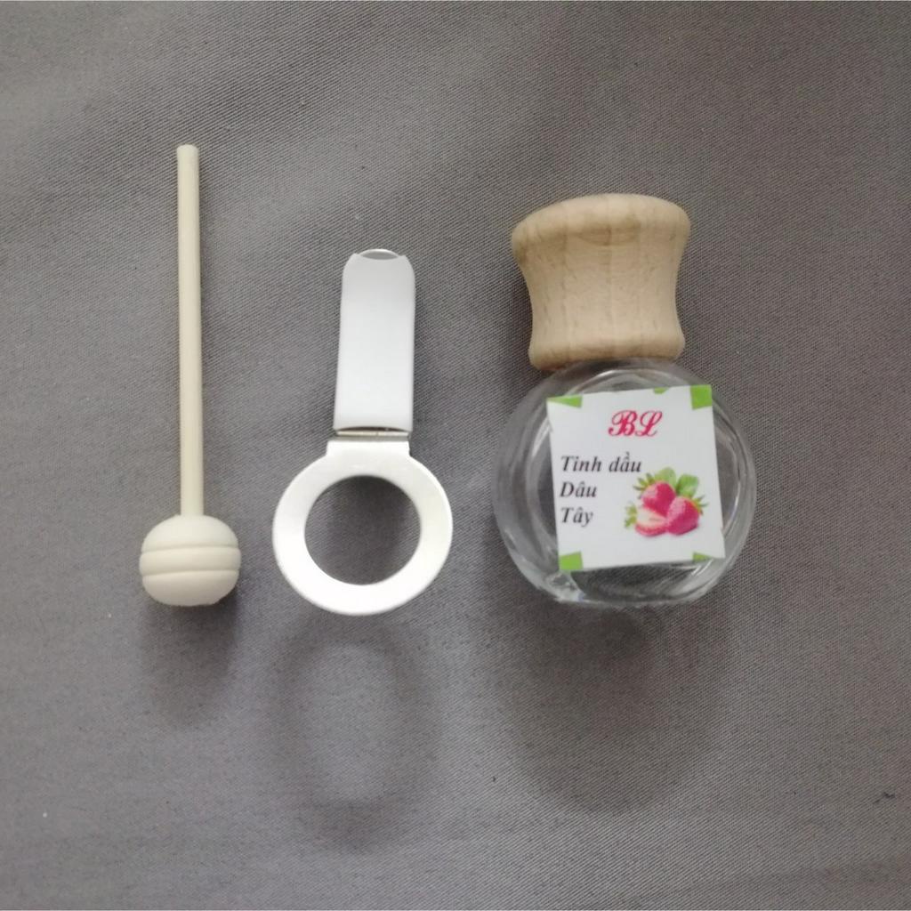 Tinh Dầu Kẹp Cửa Gió xe oto, điều hòa hương sả chanh, bạc hà, dứa thơm, hoa bưởi (có sẵn tinh dầu)