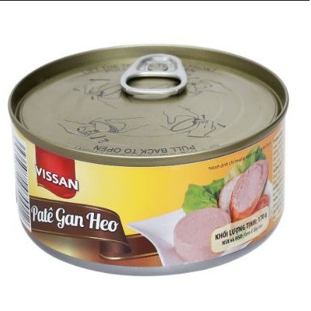 patê gan hảo vị vissan 170g.Hsd 4/23