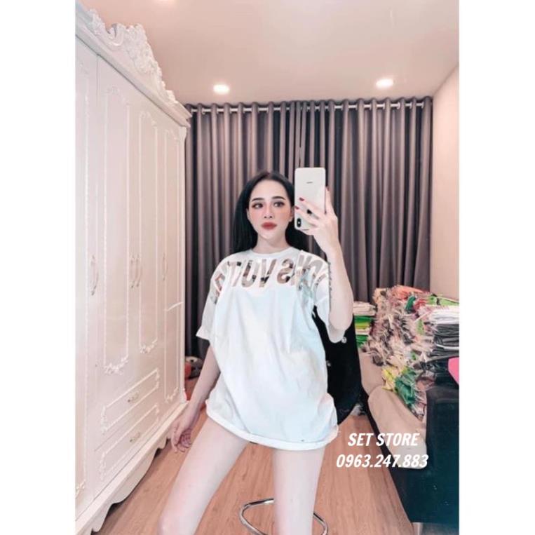 Áo thun nữ, áo phông nam nữ form rộng tay lỡ, unisex, mặc đôi, nhóm - CH042 -Setstoree