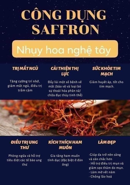 Saffron Nhuỵ Hoa Nghệ Tây Iran