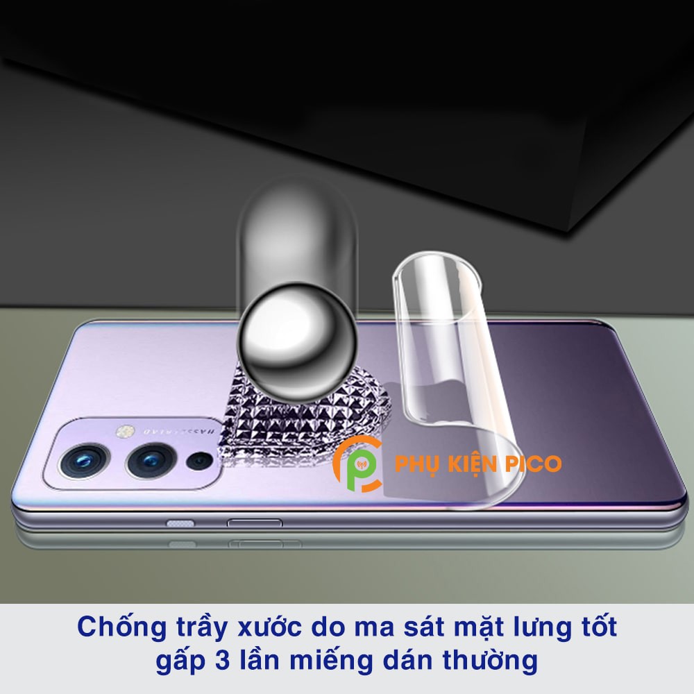 Dán lưng Oneplus 9 full mặt lưng full viền dẻo trong suốt PPF tự phục hồi vết xước - Dán dẻo Oneplus 9