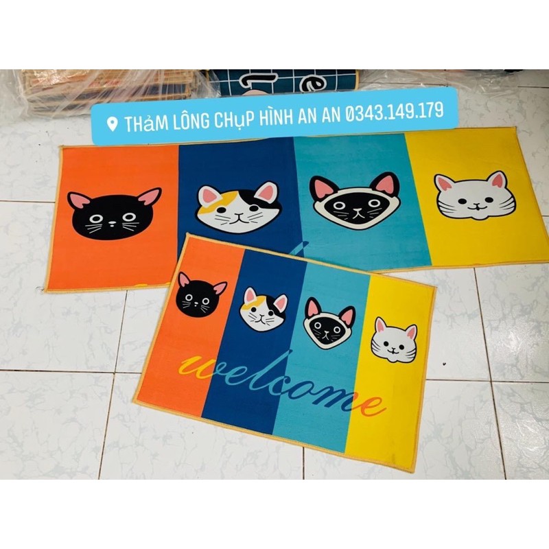 Bộ đôi thảm bếp giá rẻ 40 x 60cm và 40cm x 120cm