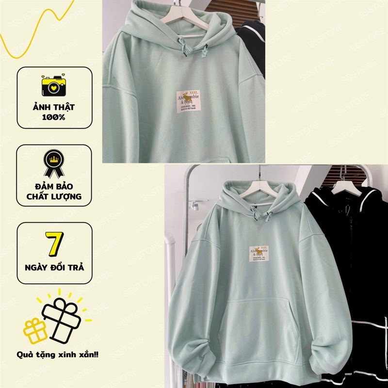 Áo hoodie ô vuông màu xanh ảnh thật unisex ( nam nữ mặc đều được)