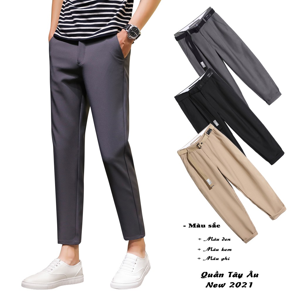 Quần Tây Công Sở Dáng Baggy Quần Âu Chinos Nam Thanh Lịch Khoá Cài MENFASHION JOGGER NAM 9000066C8