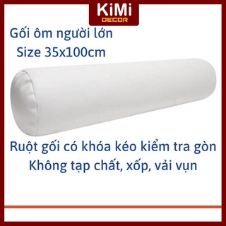 Ruột gối ôm ép hơi dài 100x35cm 100% gòn đàn hồi cao cấp kimi_decor - gối ôm người lớn gối ôm hơi