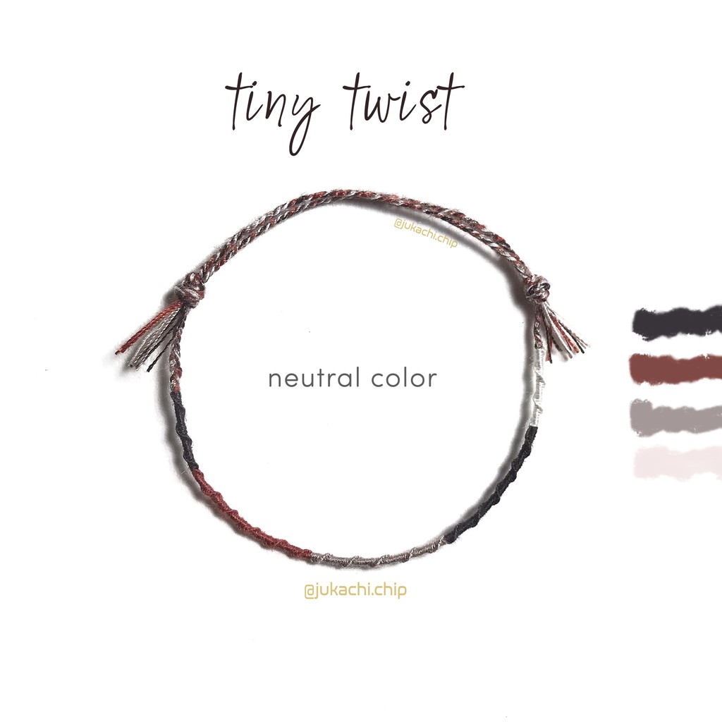 Vòng tay sợi mảnh  handmade Tiny Twist