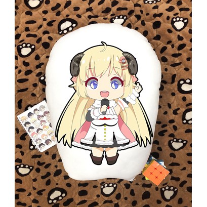 Gối ôm gối ngủ in 2 mặt chibi Hololive Tsunomaki Watame