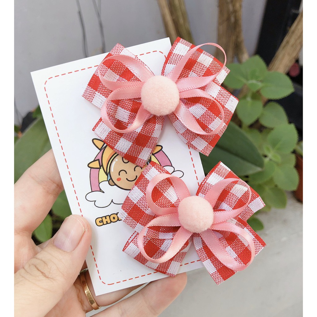 🍓 Kẹp tóc handmade siêu xinh cho bé gái [Giao màu ngẫu nhiên]
