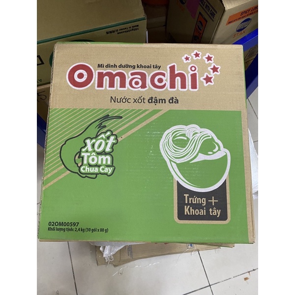 1 THÙNG MỲ TÔM OMACHI CHUA CAY Date xa | BigBuy360 - bigbuy360.vn