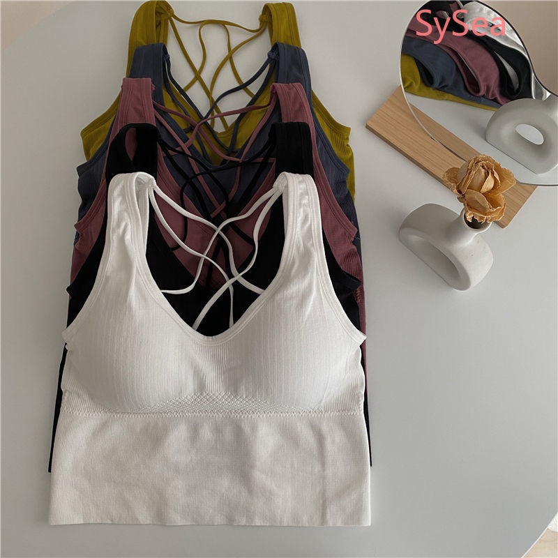 Áo croptop không tay cổ chữ V quyến rũ thời trang dành cho nữ