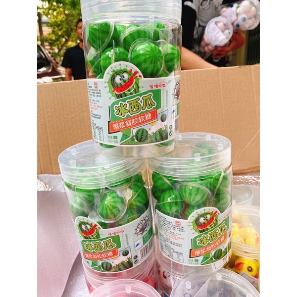 Kẹo dẻo mắt/dưa hấu/vịt có nhân hộp 30cái