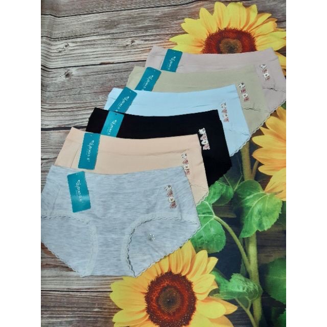 (Ảnh thật+video)10 quần lót cotton hình gia đình lợn cute