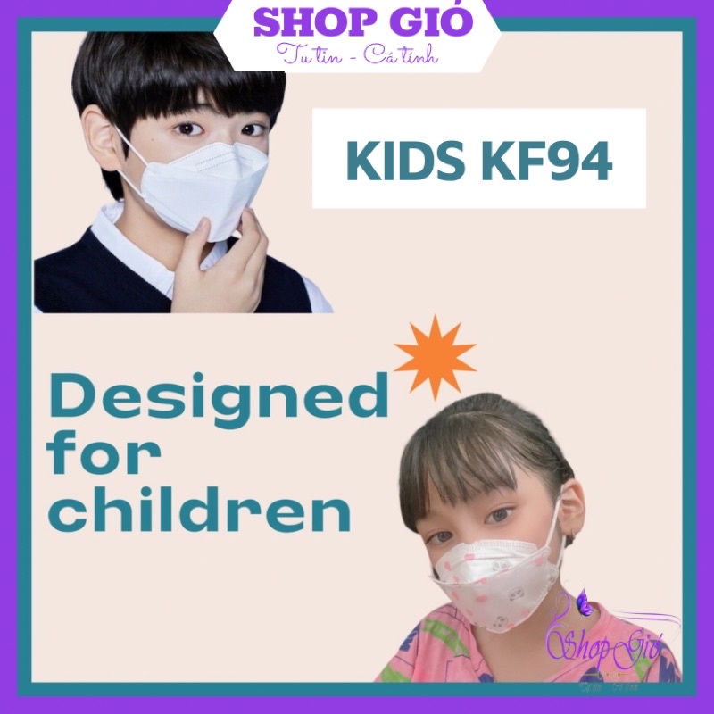 Thùng 600 Chiếc Khẩu Trang Trẻ em KF94 Hàn Quốc form dáng 4D Họa tiết đáng yêu dành riêng cho bé yêu | BigBuy360 - bigbuy360.vn