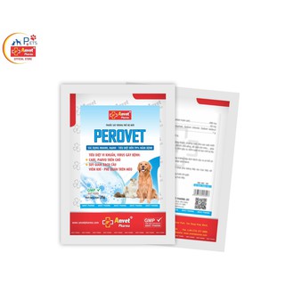 PEROVET Gói 20 g - Thuốc bột sát trùng thế hệ mới tiêu diệt vi khuẩn, virus gây bệnh trên chó mèo.