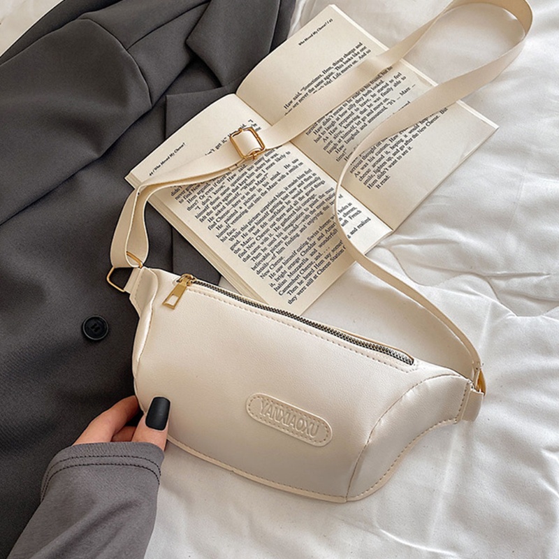 HAN  Women Waist Bag Fanny Pack PU leather Lady Chest Bags Multifunction Travel Pouch