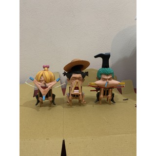 Mô hình One Piece Luffy / Zoro / Sanji Ngủ Gật hài hước