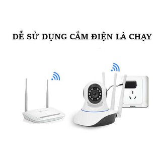 [Siêu Rẻ] Camera IP liveyes 3 Anten Kết Nối Mạnh Giám Sát Ngày Đêm