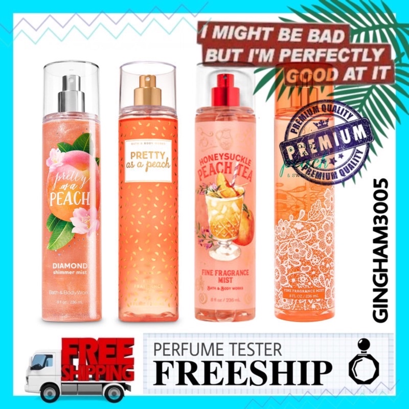 ✦GH✦ Xịt toàn thân Body Mist Bath &amp; Body Works - Pretty As A Peach 30ml/50ml/100ml