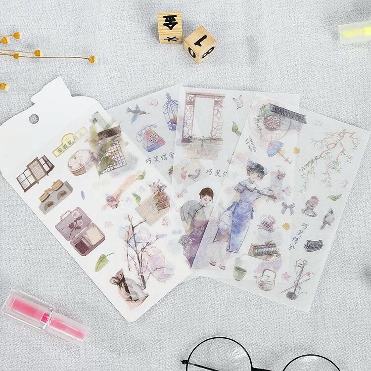 Sticker Xinh Trang Trí Sổ Tay Góc Học Tập Bullet Journal Hình Dán Dễ Thương Shop Có Nhiều Mẫu Washi Tape Anime Cute