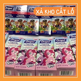 [XẢ KHO] {Date 01/2021}-Kem đánh răng nuốt được Orajel của Mỹ cho bé từ 2 tuổi trở lên [GIÁ RẺ]
