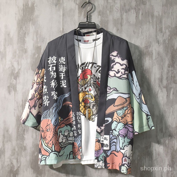 Áo Kimono Dáng Rộng Phong Cách Anime Nhật Bản Thời Trang Unisex Size M-2XL br524