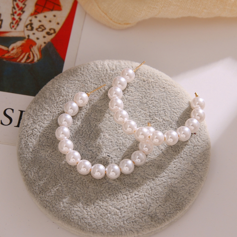 Đôi khuyên tai tròn phong cách vintage xinh xắn | BigBuy360 - bigbuy360.vn