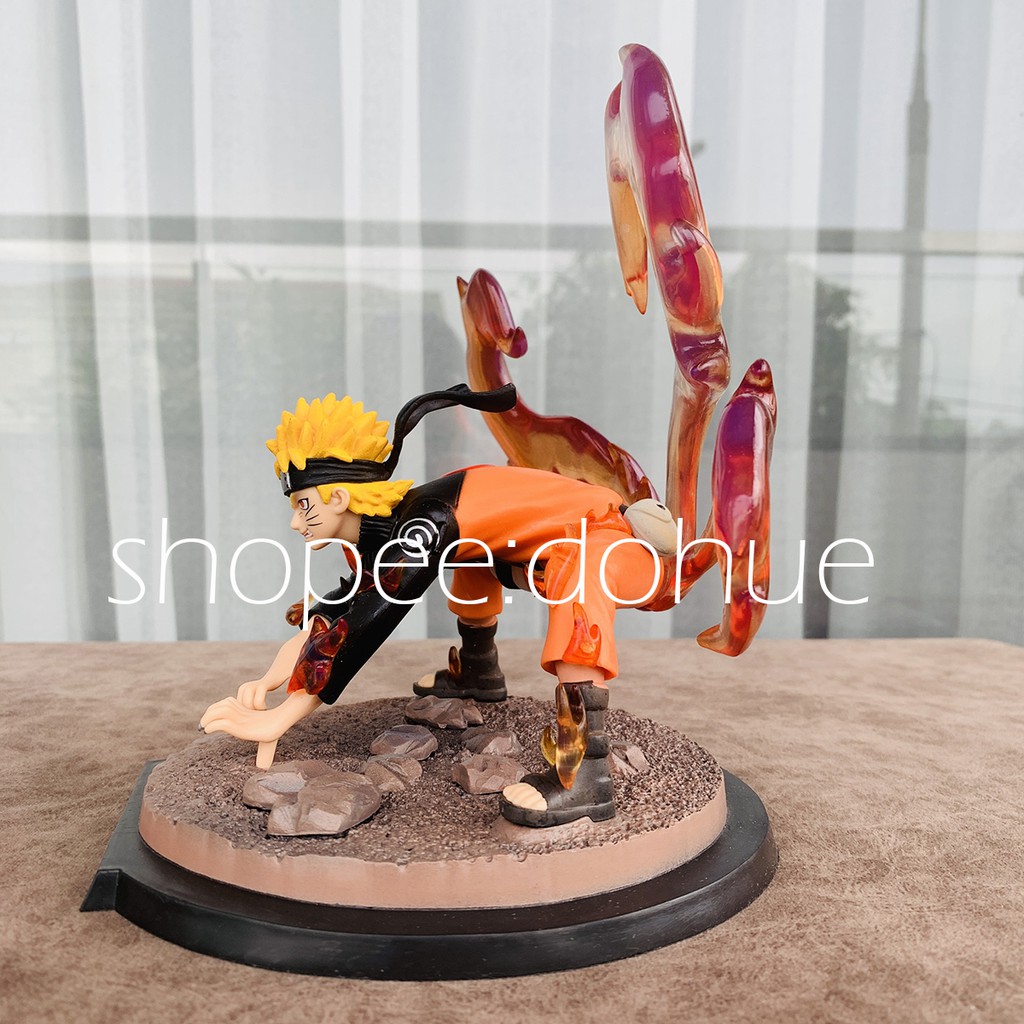 Mô Hình Nhân Vật Uzumaki Naruto Trạng Thái Hồ Ly Cửu Vỹ Cao 20cm