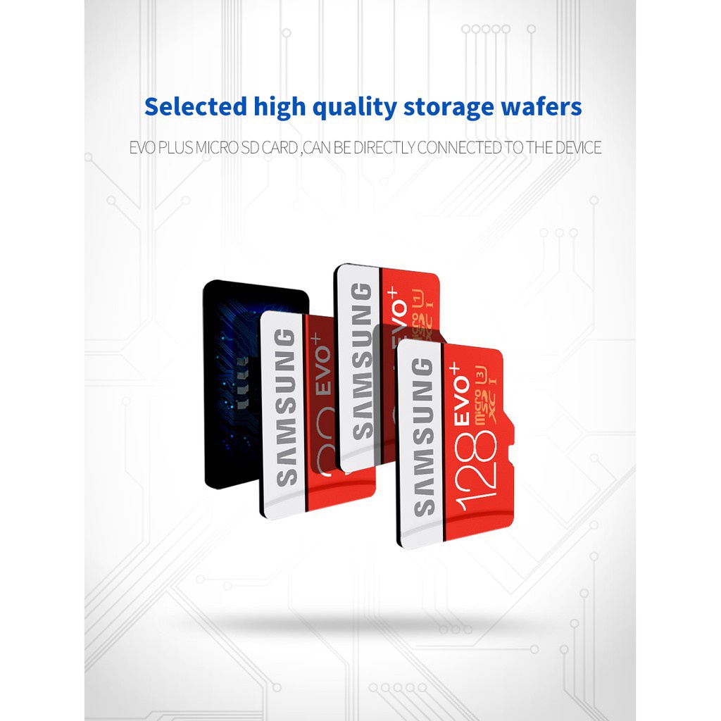 SAMSUNG Thẻ Nhớ Micro SD 32GB 64GB 128GB 256GB 512GB Micro SDXC C10 U3