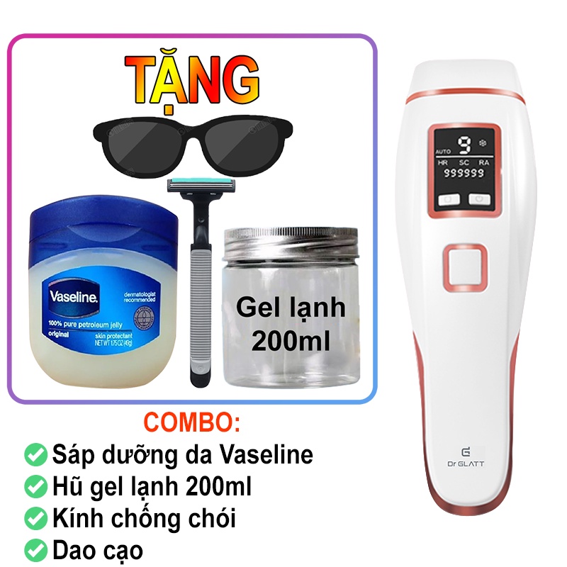 Máy triệt lông vĩnh viễn băng lạnh 9 cấp mini, Đa năng, Trẻ hóa da, Triệt lông vĩnh viễn Bảo Hành 12T Qstore