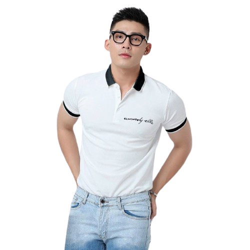 Áo thun nam có cổ tay ngắn vải thun cotton 100% có size 40kg - 76kg - ATN00