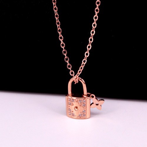 Dây Chuyền Ổ Khóa Titan Ko Đen TT 3238