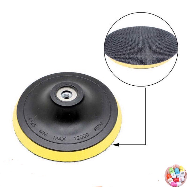 Đầu nối trục đế phớt dán M10/M14 dành cho đế chà nhám 4-5 inch