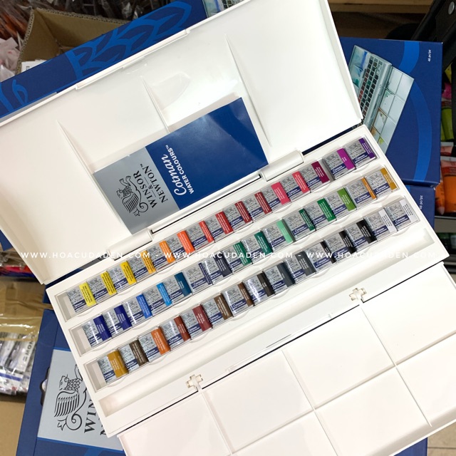 [DA ĐEN] Màu Nước Winsor &amp; Newton Cotman 12/24/45 Màu