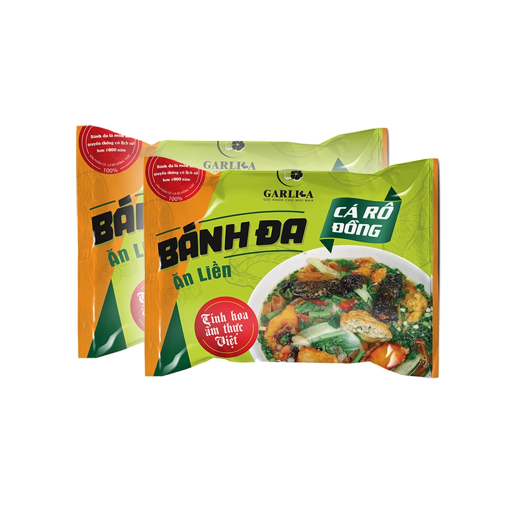 Bánh đa cá rô đồng ăn liền Garlica 110g (ảnh thật - date mới)
