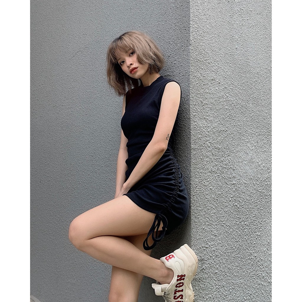 Keii Mini Dress - Váy body ngắn rút dây cực xinh