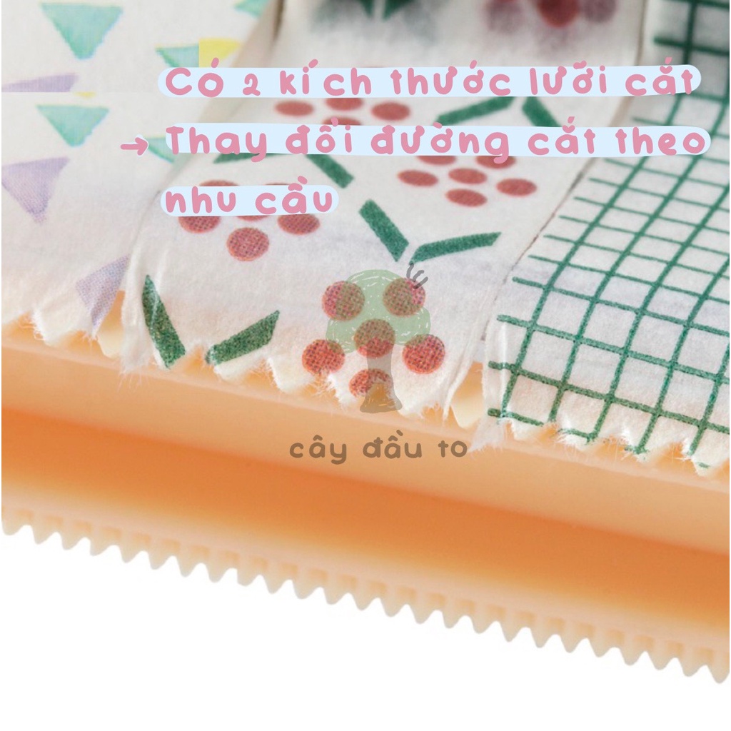 Khay Đựng Băng Keo Washi Tape Trong Suốt Cây Đầu To