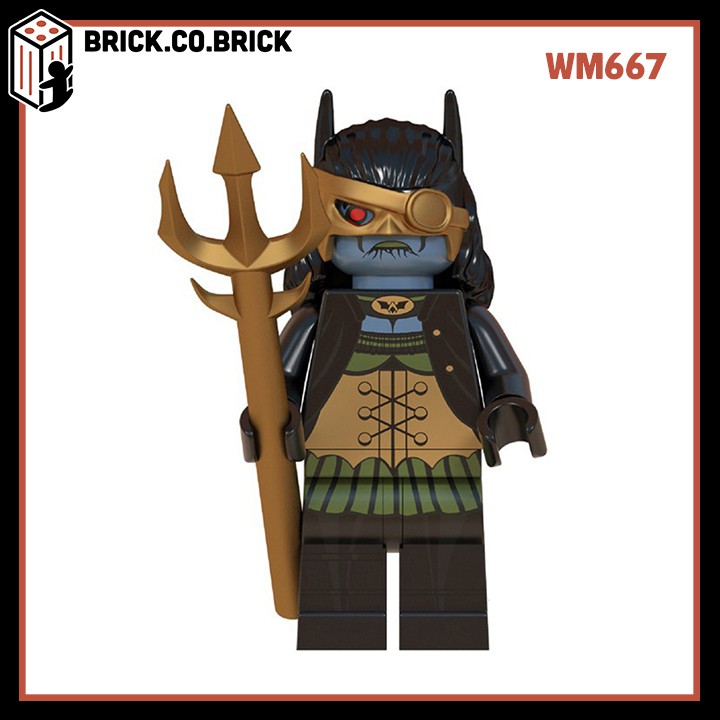 Minifigures DC Batman Các Mẫu Nhân Vật Red Death Merciless Drowned Murder Machine Bat Who Laughs Dawnbreaker WM6057