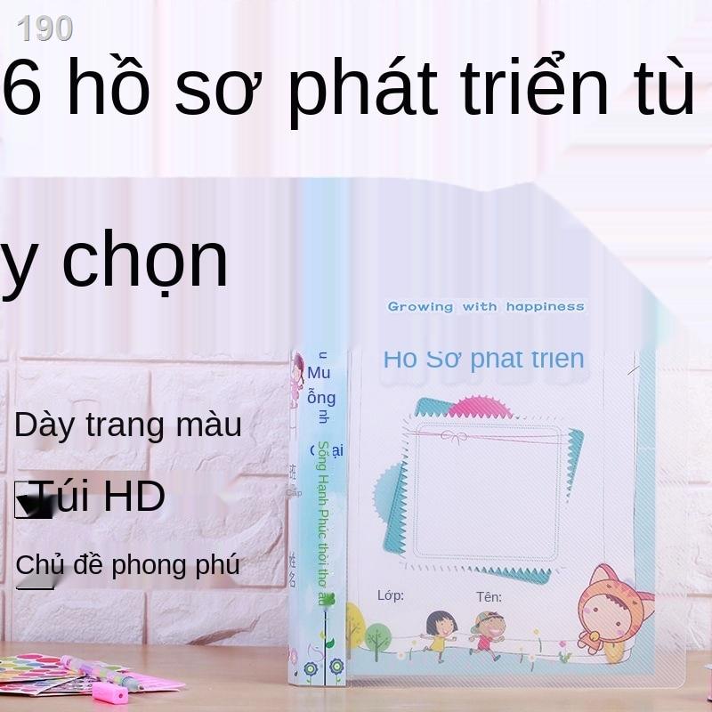Mẫu giáo Mizhiji A4 Có thể xếp gọn Sách hướng dẫn Tăng trưởng Sự phát triển của Trẻ em Sổ tay Kỷ niệm Ba Năm