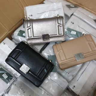 Túi ped size 20 dây xích pha da đeo chéo