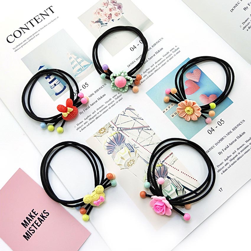 Dây buộc tóc cho bé gái - Set 10 dây cột tóc dễ thương, bền đẹp - NASI Store