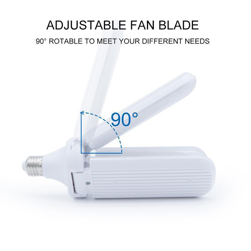 Bóng đèn led 50W hình quạt 4 cánh siêu sáng, có thể điều chỉnh góc độ ánh sáng