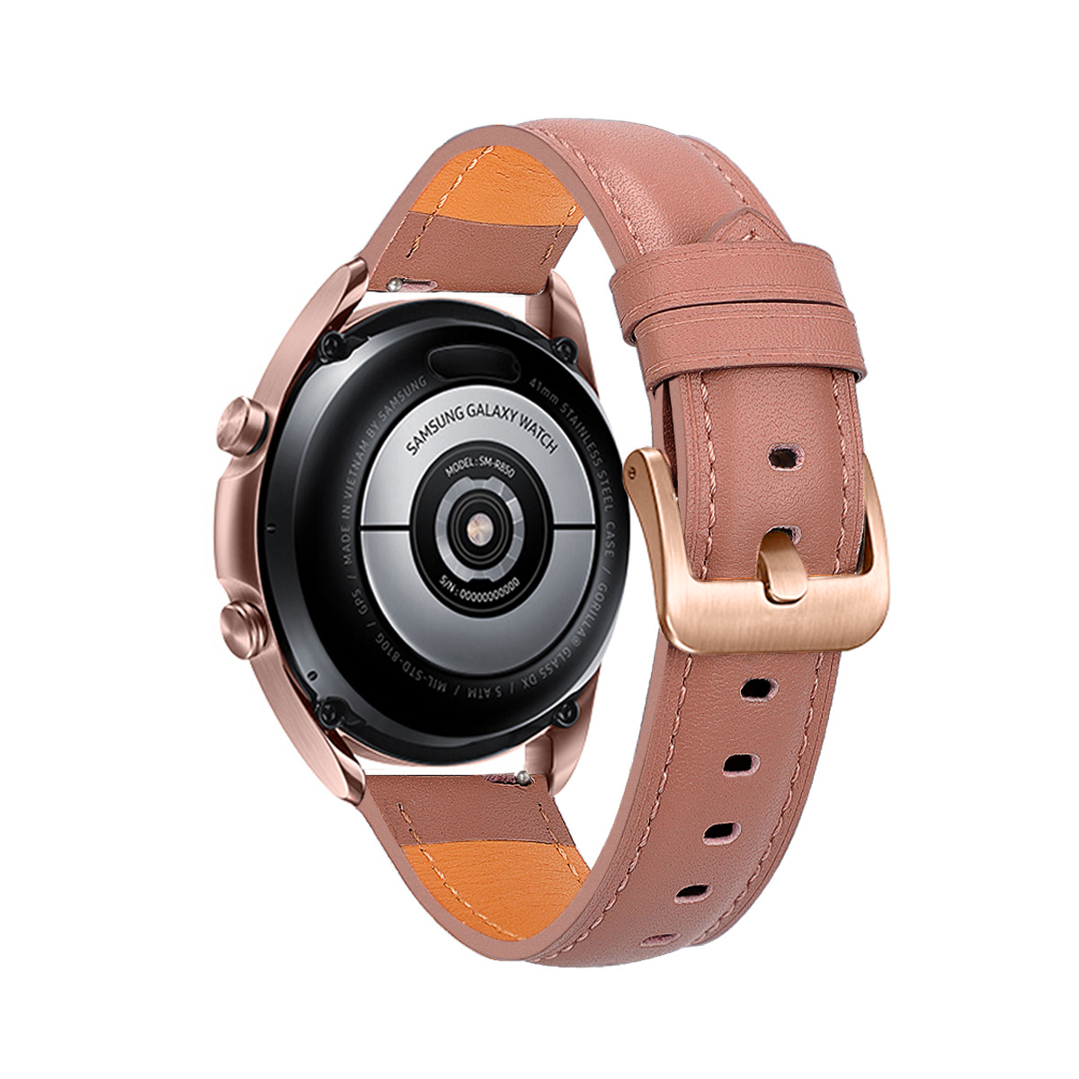 Dây Đeo Bằng Da Thời Trang Cho Đồng Hồ Thông Minh Samsung Galaxy Watch 3 41mm 45mm