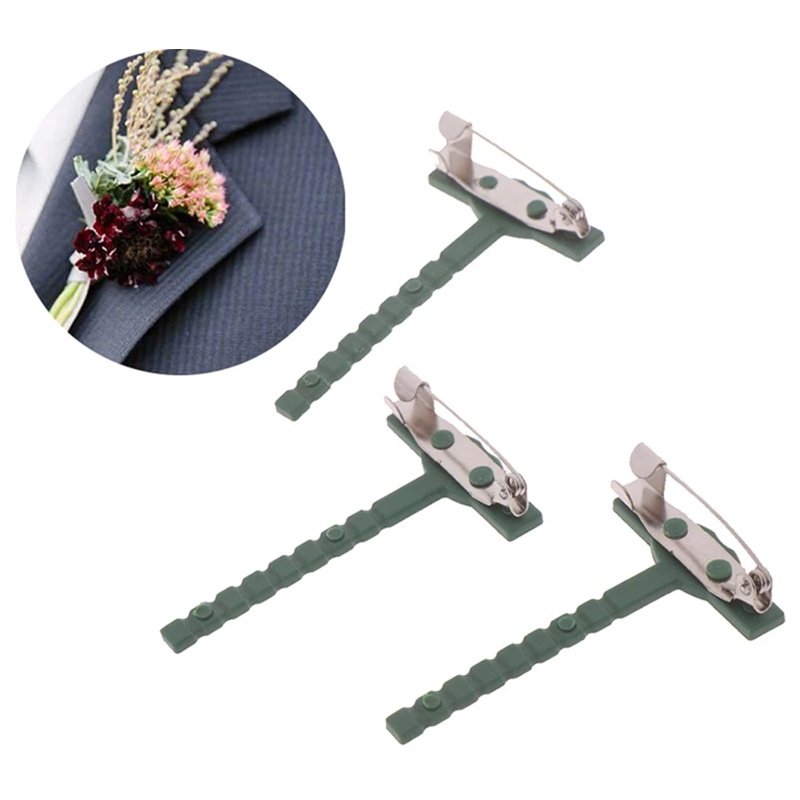 Set 100 Ghim Cài Áo Hình Chữ T Bằng Nhựa Tiện Dụng