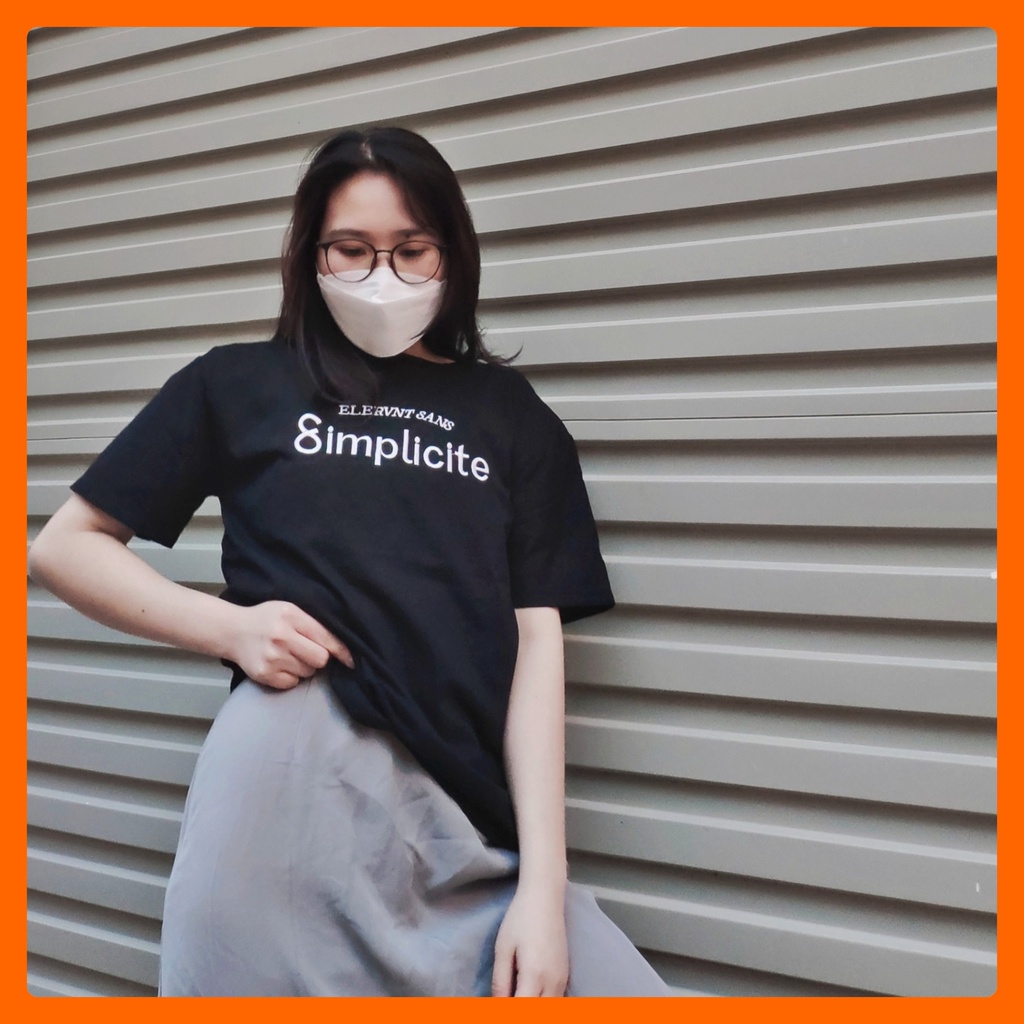 Áo phông unisex tay lửng in chữ Simplicite đẹp hàng chuẩn Quảng Châu 3158 cao cấp thời trang nam nữ giá rẻ