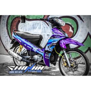 Tem Trùm Sirius Tím xanh Cá Mập