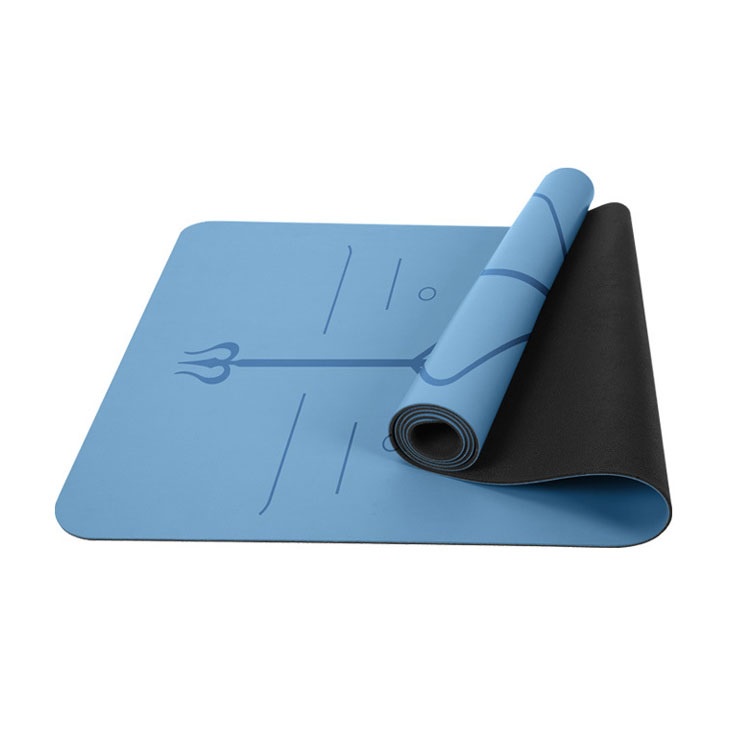 Thảm Tập Yoga, Gym Định Tuyến 8mm Gozin TPE 2 Lớp Tặng Kèm Túi Đựng