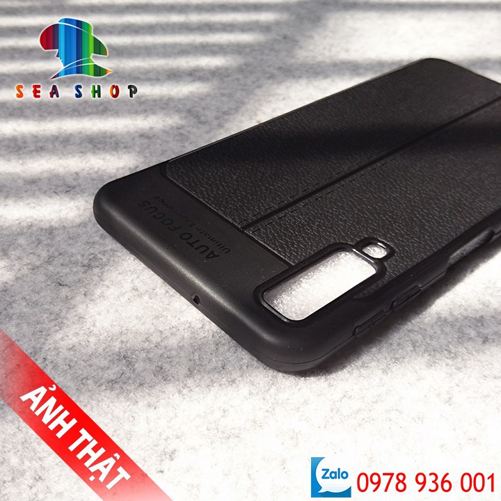 Ốp lưng Samsung Galaxy A7 2018 vân da loại A - Nhựa dẻo - Siêu bền