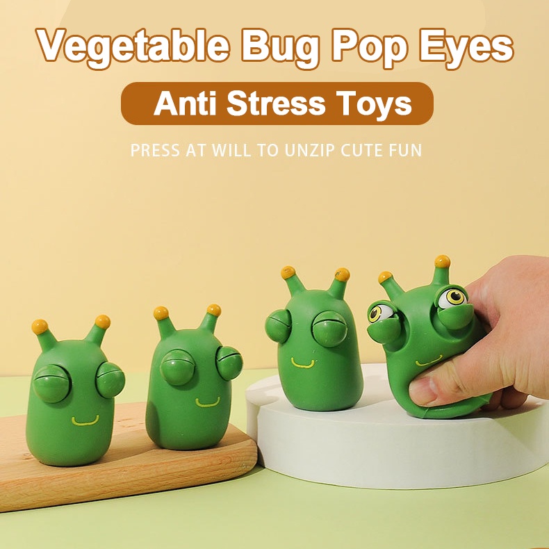 Đồ Chơi Nắn Bóp Đàn Hồi Giảm Stress Hình Đôi Mắt