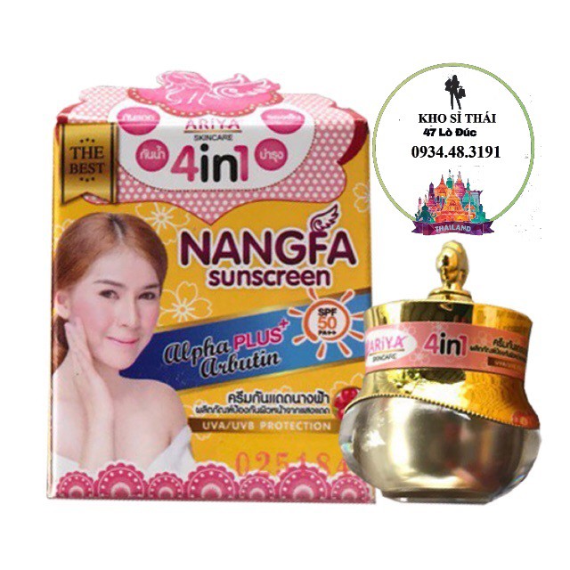 Kem chống nắng dưỡng da 4 in 1 Nangfa thái lan