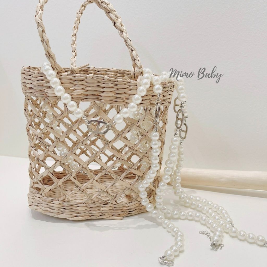 Vòng cổ chocker vòng ngọc trai nhân tạo cho nữ và bé gái KT23 Mimo baby